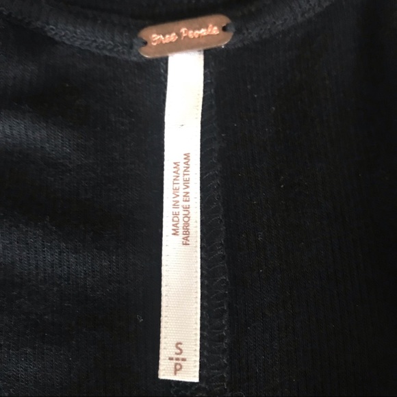 Free People top with flutter sleeve & ruffle front - Picture 3 of 6